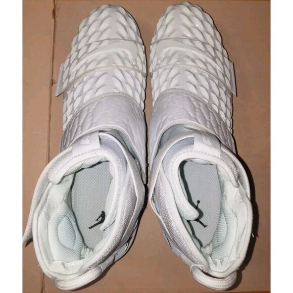 NIKE AIR JORDAN FORCE SAVAGE ELITE 2 FOOTBALL CLEATS WHITE MEN\'S SIZE 16 NEW main image 7